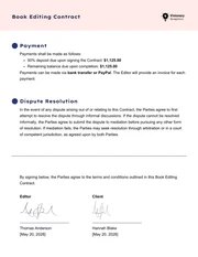 Book Editing Contract Template - page 3