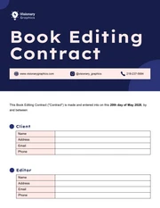 Book Editing Contract Template - صفحة 1