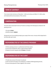 Plowing Contract Template - Pagina 3