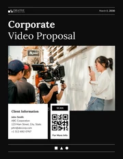 Corporate Video Proposal template - Page 1