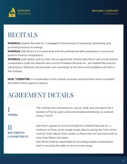 Record Company Contract Template - page 2