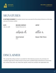 Record Company Contract Template - Seite 5