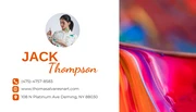 Colorful Abstract Modern Professional Painting Business Card - Page 2