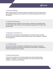 Co-Founder Contract Template - page 2