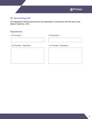 Co-Founder Contract Template - page 3