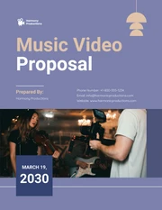 Music Video Proposal - Page 1