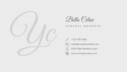 Light Grey Simple Aesthetic Business Card - Page 2