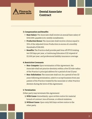 Dental Associate Contract Template - page 2