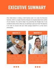 White And Orange Modern Minimalist Business Proposal Communication Plans - Page 3
