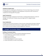 Termination Of Construction Contract Template - page 5