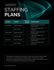 Black and Green Simple Staffing Plans - Page 4