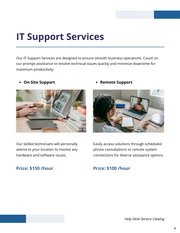 Help Desk Service Catalog Template - page 4