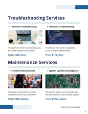 Help Desk Service Catalog Template - صفحة 5