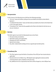 Fashion Stylist Contract Template - Pagina 2