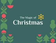 Green and Red The Magic of Christmas Presentation - Seite 1