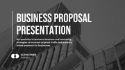 Black And White Modern Classic Proposal Professional Presentation - Page 1