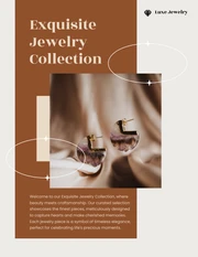 Brown and Beige Jewelry Catalog - Page 1