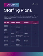Colorful Gradient Company Staffing Plans - Page 2