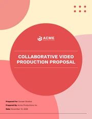 Collaborative Video Production Proposal Template - Page 1
