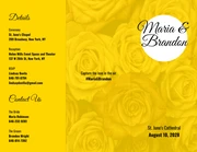 Yellow Wedding Tri Fold Brochure - Page 1
