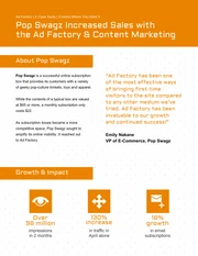 Orange Content Marketing Case Study - Página 1