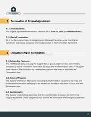 Termination Of Supplier Contract Template - صفحة 2