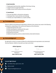 High School Behavior Contract Template - Page 2