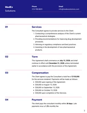 Pharmaceutical Consulting Contract Template - Página 2