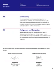 Pharmaceutical Consulting Contract Template - page 4