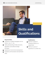 Blue Yellow Professional Job Proposal - Página 3