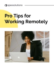 Work Remote Pro Tips Instagram Carousel Post Slides - Seite 1