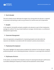 Teacher Employment Contract Template - page 2