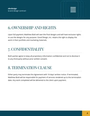 Brand Design Contract Template - page 4