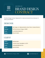 Brand Design Contract Template - Página 1