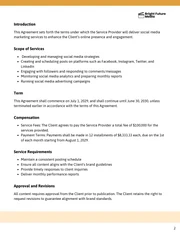 Social Media Consultant Contract Template - page 2