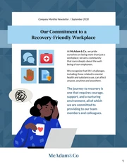 Creating a Recovery-Friendly Workplace Company Newsletter - Pagina 1