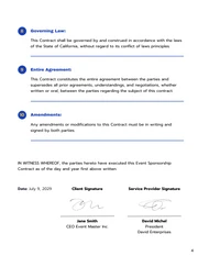 Event Sponsorship Contract Template - page 4