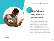 Teal and White Minimalist Fathers Day Presentation - page 3