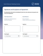 Social Media Influencer Contract Template - Pagina 4