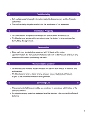 Clothing Manufacturing Contract Template - Pagina 3