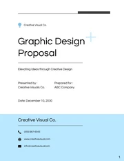 Graphic Design Proposal - Page 1