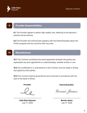 Daycare Contract Template - Seite 4