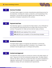 Radio Advertising Contract Template - صفحة 2