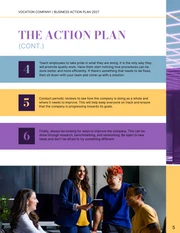 Purple Business Action Plan Template - Page 5