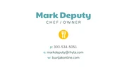 Chef Catering Personal Business Card - Page 1