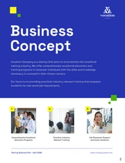 Blue and White Startup Business Plan - Pagina 2