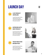 Blue Yellow And White Minimalist Clean Modern Food Beverages Communication Plans - Page 4