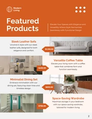 Minimalist Orange and White Furniture Catalog - Seite 2