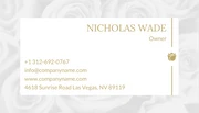 Gold line Rose Minimalist Tattoo Business Card - Page 2