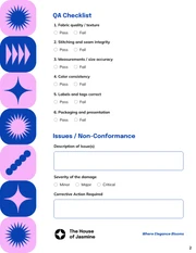 Quality Assurance (QA) Form Template - Seite 2